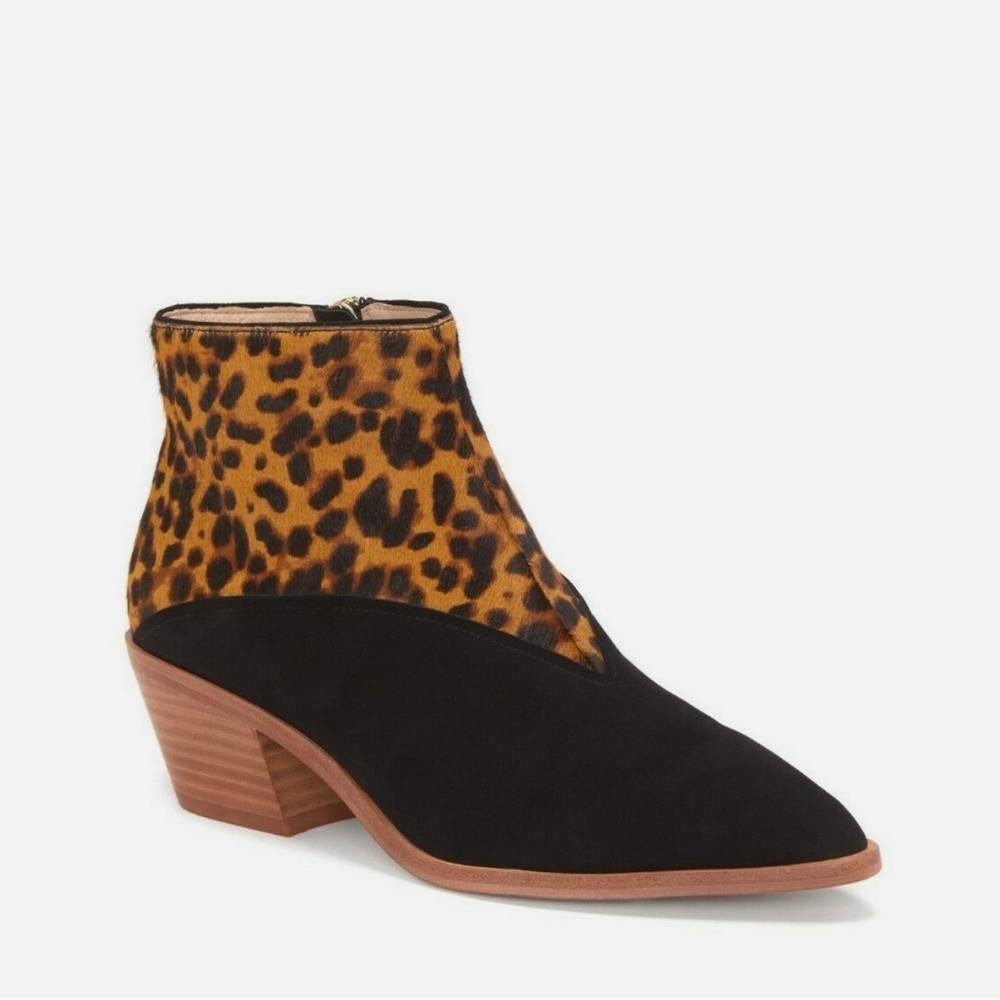 NWOB Louise Et Cie Vada Hair Calf Animal Print Bootie